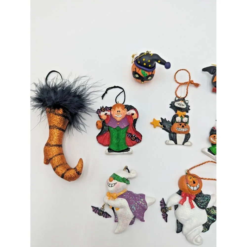 Vintage‎ Halloween Ornaments Lot of 9
